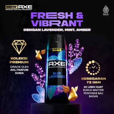 Lavender Axe Body Spray For Men Axe Fine Fragrance Body Wash, Blue