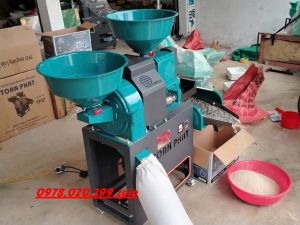Máy xát gạo toàn phát liên hoàn máy có lọc sạn nghiền bột