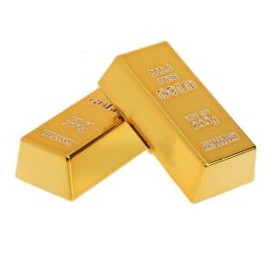 Fridge Magnets Refrigerator Magnets Gold Brick Shaped Resin Material Home Kitchen Decorations Kitchen Fridge Accessories