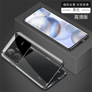 360 Full Case For Realme GT Neo 5 GT3 5G Double Sided Adsorption Metal Capa Tempering Glass Clear Cover For Realmi GT 3