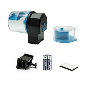 Máy cho cá ăn tự động hẹn giờ Máy cho cá ăn hẹn giờ tự động Máy cho cá ăn tự động cỡ nhỏ phù hợp các loại cám hạt nhỏ