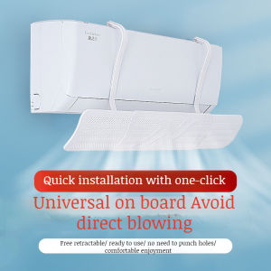 Adjustable 3-in-1 AC Windshield & Deflector / Anti-Direct Blow Anti-Condensation / Expandable Air Vent Cover For Family Women Babies / Indoor All-Season Comfort