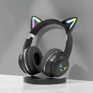 BT618 Bluetooth Headset Wireless Glowing Cute Cat-Ear Headphones For Kids