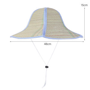 หมวกฟางหวายพับได้แบบพกพาป้องกันรังสีอัลตราไวโอเลตแบบพกพาหมวกชาวประมงกลางแจ้งผู้หญิงผู้ชายตกปลาหมวกปานามาหมวกบังแดด