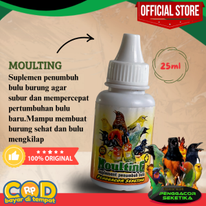 Moulting Penumbuh Bulu Vitamin Suplemen Penggacor Burung semua jenis burung