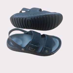 Dép quai hậu nam thời trang   Dép da nam quai ngang cao cấp SDP6 trẻ trυng năng động đế lõm lòng êm chân may quai xuyên đế chắc chắn