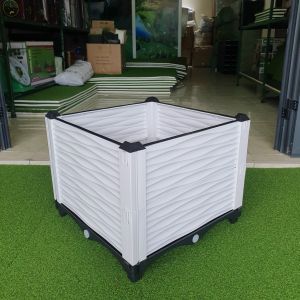 Chậu ghép thông minh HDPE/PP 50x50x39cm: Thẩm mỹ bền bỉ dễ lắp đặt phù hợp mọi cây trồng.
