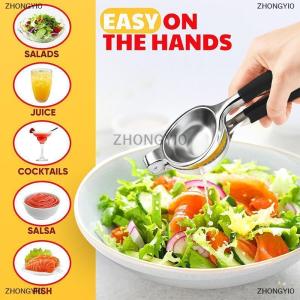 [COD] ZHONGYI0 Chanh ép Thêm lớn chanh ép Máy ép trái cây thép không gỉ Heavy Duty Manual citrus Máy ép trái cây tay Báo Chí