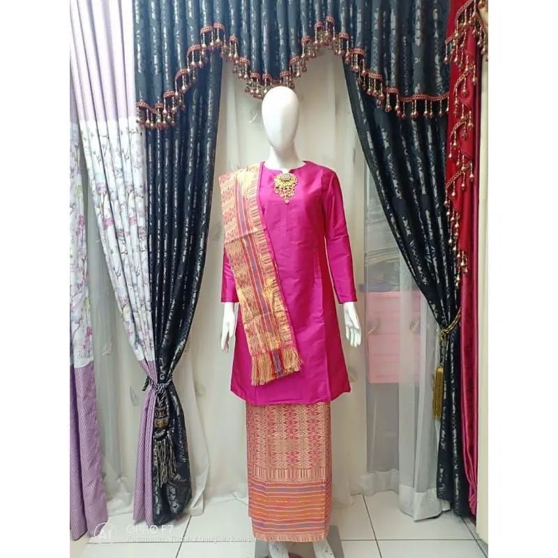 BAJU KURUNG SONGKET SELENDANG / BAJU KURUNG SITI NURBAYA / SET KEBAYA KURUNG SONGKET / SET KEBAYA KURUNG | Lazada Indonesia