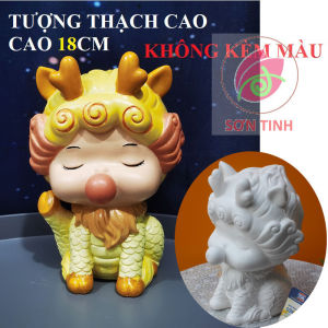 Tượng thạch cao cô mèo Hello Kitty đáng yêu M10 (Không kèm màu) Bé Tô Màu Tô Tượng trò chơi trẻ em