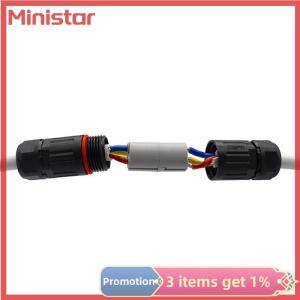 Ministar IP68 Industrial Electrical Waterproof Wire cable Connector Outdoor Plug Socket