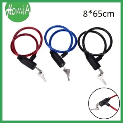 Gembok Sepeda 65cm / Kunci Pengaman Sepeda Helm Motor Anti Maling / Cable Safety Lock - HOMIA
