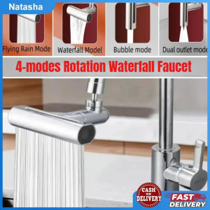 4 IN 1 Sink Waterfall Kitchen Faucet Multifunctional Splash-proof 360° Kitchen Faucet Accessories