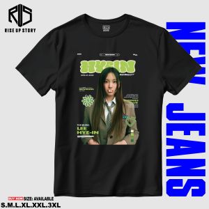 [RiseUp Story] T-SHIRT KAOS KATUN DISTRO MURAH PRIA WANITA BAJU K-POP HANNI DANIELLE MINJI HAERIN HYEIN NW-JNS MEMBER