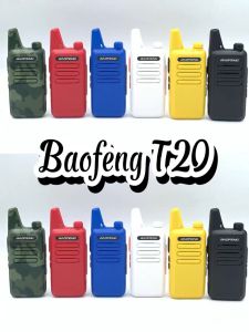 Baofeng BF-T20 Walkie Talkie 4 Set Mini Pocket Radio 5KM Long Range Two Way Radio Portable UHF Radio Type-C Charging Mini Handheld Radio