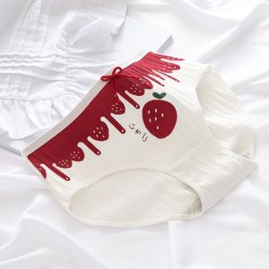 SABEELA - Celana Dalam Wanita Import Mid Waist Cd Imut Motif Strawberry S13 TM