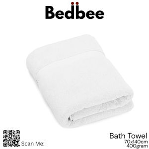 BEDBEE Bath Towel 70x140cm Hotel Quality 100% Cotton Hotel Bath Towel 400gm - Tuala Mandi Dewasa