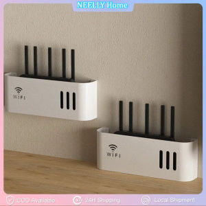 1PC Plastic Wall Mounted Router Storage Box Wifi Router Holder Router Storage Box Punch Free