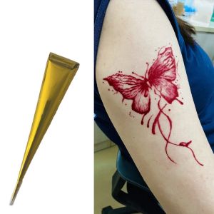 PTK52 Natural Sticker Indian Cones Paint Body Indian Henna Mehandi Ink Henna 3 Colors Paint Temporary Tattoo Herbal Henna Cones Body Art