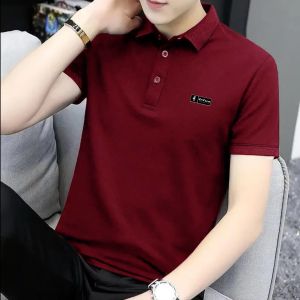 KAOS KERAH PRIA LENGAN PENDEK MODEL KERAH KOMBINASI TERBARU BAJU POLO PRIA KEKINIAN TSHIRT STYLE KOREA ELFAZZA