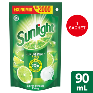 Sunlight Mama Lemon Sabun Cuci Piring Kemasan 90-112ml Hemat