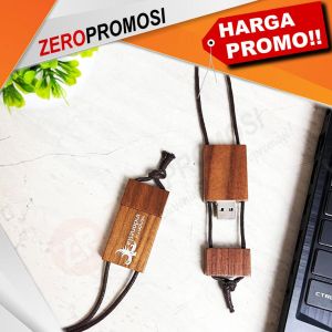Flashdisk USB FDWD03 Kayu Tali Custom Logo