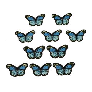 Pack Of 10 Embroidered Butterfly Iron on Patches Embroidered Fabric Patches Sew on Repair Patches For Clothing Jackets
