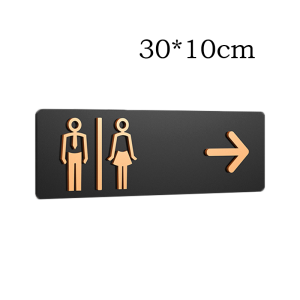 Men And Women Bathroom Sign Toilet Signage WC Public Toilet Guide Sign Index For Hotel Shopping Mall