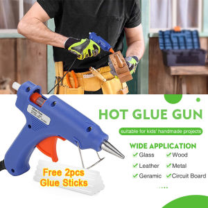 20W Hot Melt Glue Gun With Bracket DIY Flexible Mini Industrial Guns Small Craft Glue Trigger Temperature Repair Tools | Gaben Home