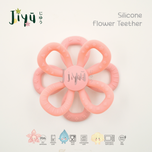 JIYU [JD-003] Silicone Flower Teether / Gigitan Bayi Silikon Bunga BPA FREE