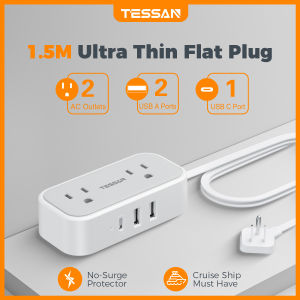 TESSAN 1.5 Meter Desk Clamp Power Strip: A Compact Solution for Your Desk