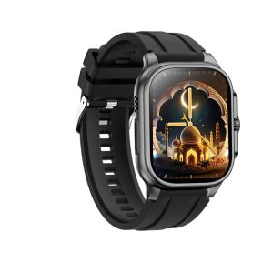 Muslim Smart Watch Qibla Direction Prayer Alarm Quran Audio Compass BT Call Answer Waterproof Prayer Alarm Smartwatch