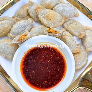 10 Pcs Cireng Mini Isi Ayam Suwir Goreng/Kuah Dengan Chilli Oil