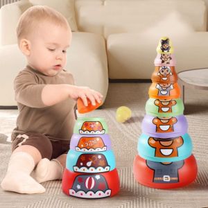 SDFSF ชั้น6ชั้น ตุ๊กตารังนกรัสเซีย ชั้น8ชั้น ของเล่นสีมือ ของเล่น Matryoshka ตุ๊กตาของเล่นตุ๊กตา คอเล็กชั่น ตุ๊กตาซ้อนทำด้วยมือ เด็กวัยหัดเดิน