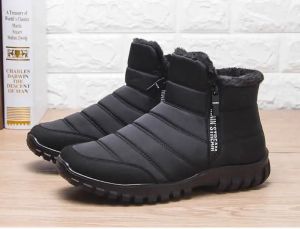 Winter Shoes Mens Sneakers Warm Cotton Zipper Snow Ankle Boots Autumn Casual Shoes Waterproof Snow Boots Free Shipping Shoe2026