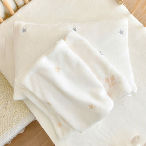 หมอนกำมะหยี่นมนิ่มป้องกันสำหรับเด็กเด็กหญิงเด็กชายปักแบบถอดได้หมอนสำหรับนอน1-3-5ปี