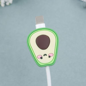 🔥AKABEILA 🔥 ฝาครอบป้องกันหัวสายเคเบิลข้อมูลผลไม้ ที่กันสายหัก ลายการ์ตูน cable protector สำหรับ สายชาร์จ iPhone/Android/USB/Type-C