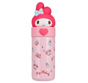 Botol Bottle Minum Vacuum Flask Tumbler Thermos Termos Stainless Steel Cup Tutup Silikon Motif 3D Karakter Disney Lotso Alien Buzz Anti Slip Bocor Tumpah Tahan Panas Dingin Jatuh