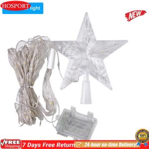🎄Christmas🎄LED Waterfall Tree Lights with Topper Star Waterfall Christmas Tree Light LED Lights for Holiday Decor