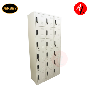 JERSEY C18TS Beige Locker Cabinet 18 Doors