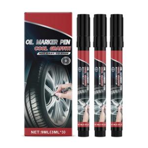 Paint Pen For Car Tires White Tire Paint Pen Waterproof Tire Marker Lettering Paint Pen Car Touch Up Paint Pen