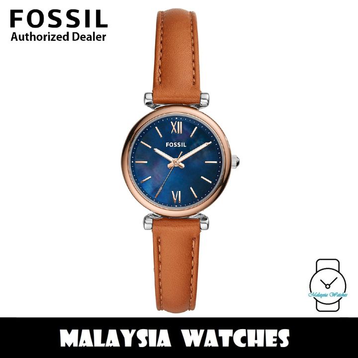 OFFICIAL WARRANTY) Fossil ES4701 Carlie Mini Three-Hand Rose Gold