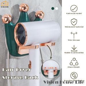 Vision Giá Đựng Máy Sấy Tóc Gắn Tường Giá Đỡ Máy Thổi Có Thể Gập Lại Kệ Tự Dính Phòng Tắm Giá Sắp Xếp Nhà Vệ Sinh