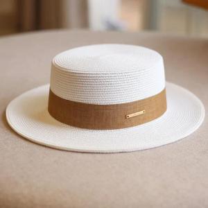 Korean Style Women Summer Straw Hat Wide Brim UV Protection Elegant French Fedora Beach Sun Hat Adjustable for Travel2026
