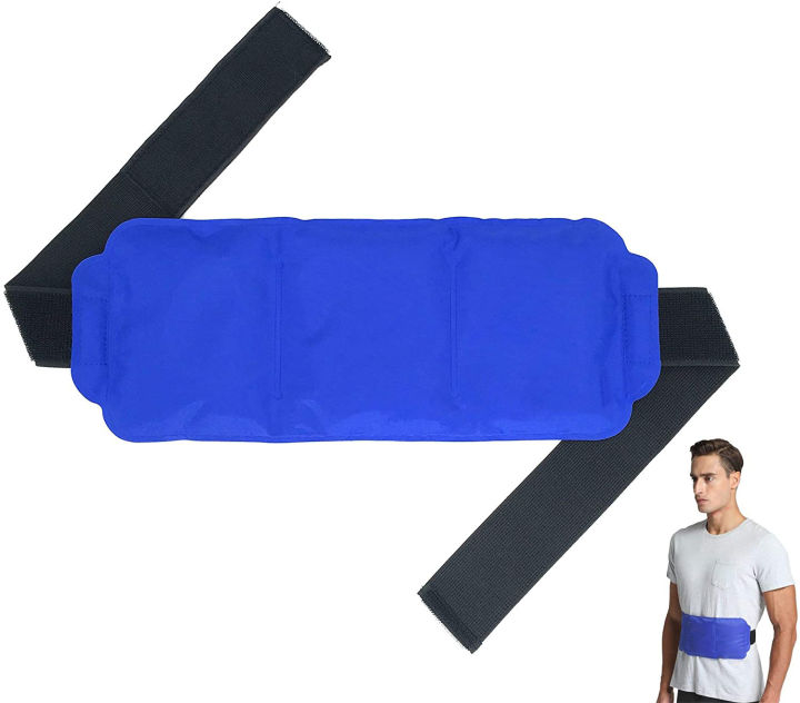 Large Ice Pack Gel Hot Cold Therapy Pack - Wraps Around Shoulder, Waist ...