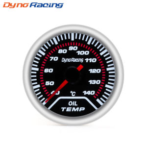 Dynoracing Oil temp gauge 2" 52mm Smoke len 40-150 C degree pointer Oil temp gauge Car meter with sensor