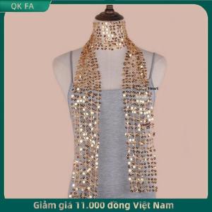 QK FA ✨ Thời trang Sequins belly dance Belt Jazz Dance tua hip khăn đường phố khiêu vũ hiển thị trang phục eo chuỗi phụ kiện