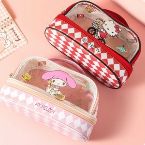 LVYIMAO ⭐  กล่องดินสอ Sanrio  กล่องดินสอโปร่งใส  กล่องดินสอขนาดใหญ่ซิป  ถุงดินสอพีวีซี  กล่องดินสอความดันคุณภาพสูง  กล่องเครื่องเขียน  ของขวัญเครื่องเขียน [ของขวัญโรงเรียน]