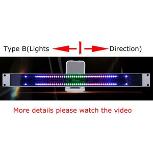120 LED Level Indicator Stereo Sound Wire Control Audio USB Music Spectrum Electronic VU Meter LED Music Rhythm Volume 1U