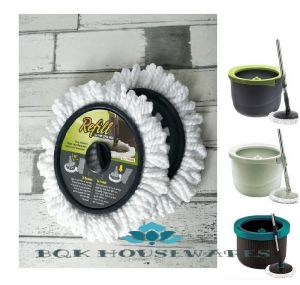 Bộ 2 Bông Lau Thay Thế Của Bộ Lau Nhà Mini Spin Mop ETM498 ETM498MIT HPP345